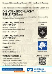 Tickets für Die Völkerschlacht bei Leipzig am 29.04.2018 - Karten kaufen